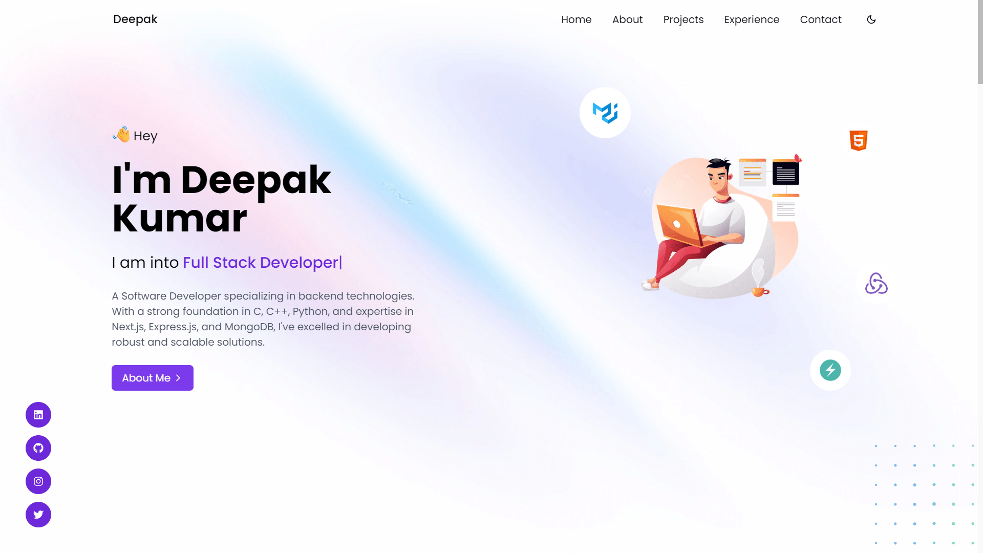 Fork this template on Github